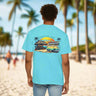 T-Shirt VW at Beach Bar Unisex Garment-Dyed Tee