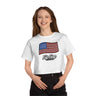 Flip Flop and Starfish Flag Champion Women's Heritage Cropped T-Shirt