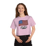 Flip Flop and Starfish Flag Champion Women's Heritage Cropped T-Shirt