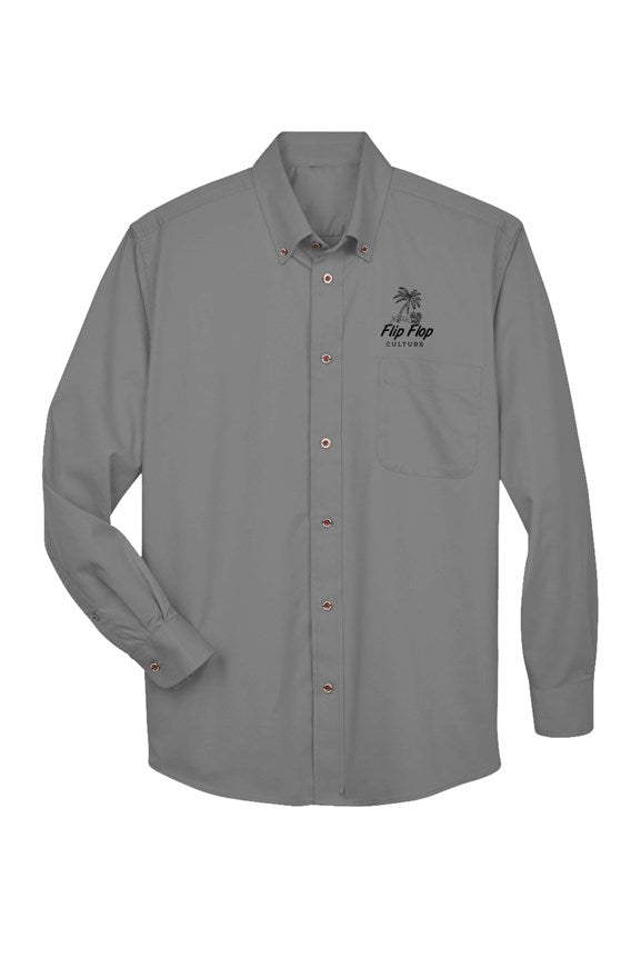 Mens Long-Sleeve Twill Shirt