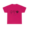 Peace Love Rescue Unisex Heavy Cotton Tee